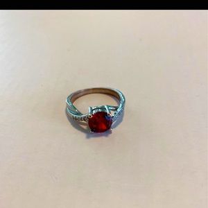 Red gem ring